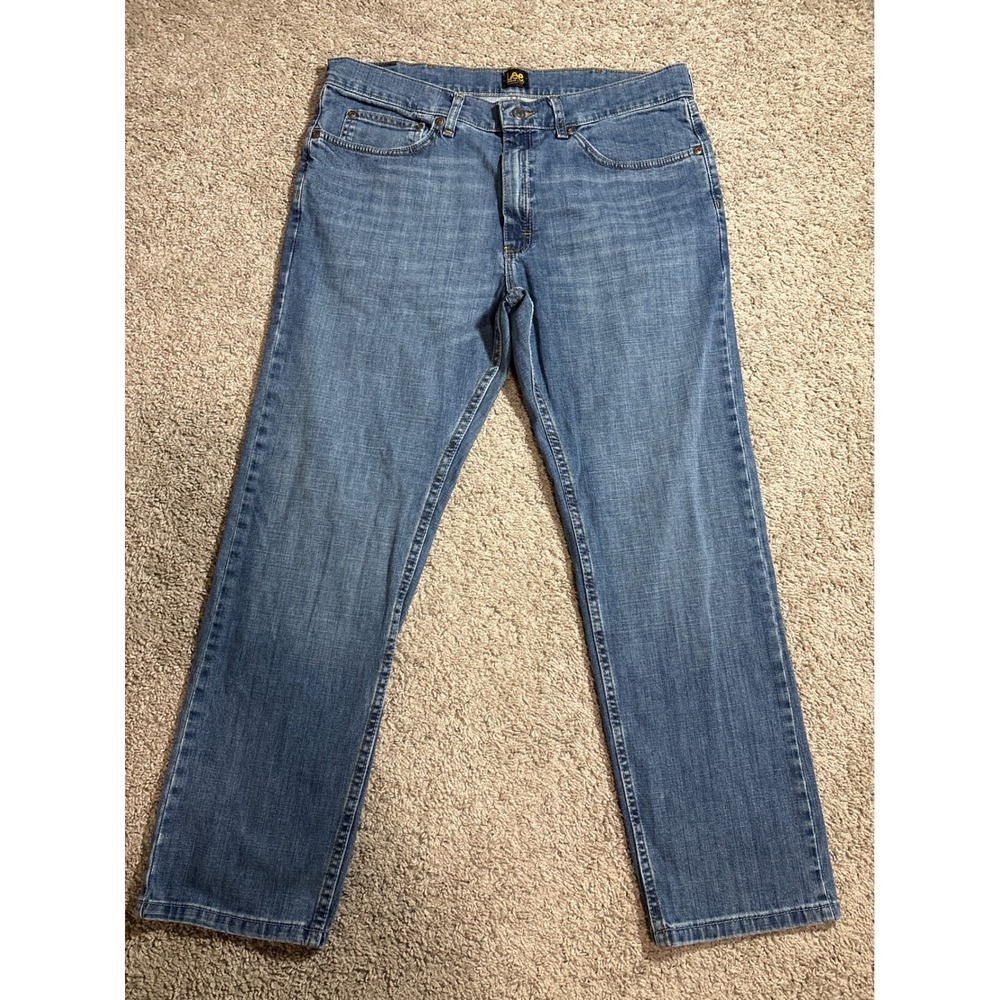 Lee Premium Select Classic Fit Mens Jeans 36x29 Medium Wash Blue